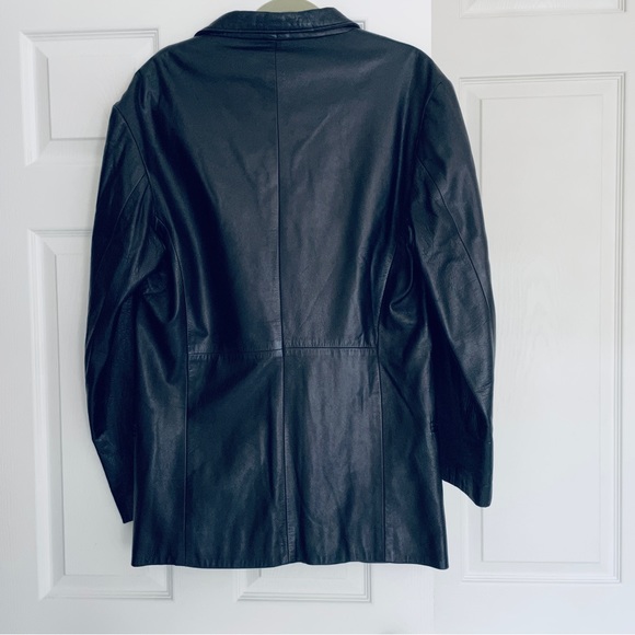 Rachelle the original leather store black leather coat/ jacket size 38 (M) - Picture 2 of 15